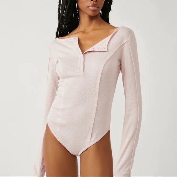 Free People Tops - FREE PEOPLE | Sloane Bodysuit in Pink Nectar